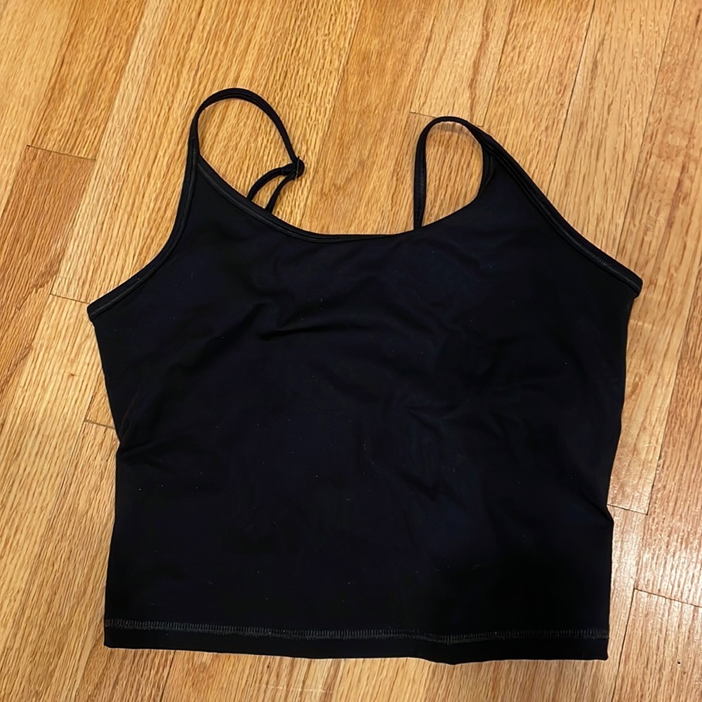 Brand new black everlane crop cami size M